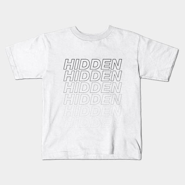 HIDDEN Kids T-Shirt by Jackapedia